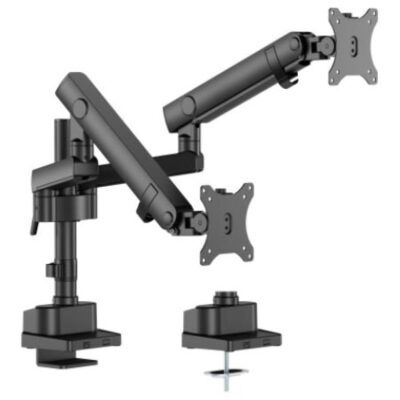 Brateck LDT84-C024P-B Heavy Duty Dual Monitor Arm Black