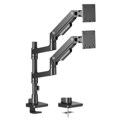 Brateck LDT81-C024P-B Heavy Duty Dual Monitor Arm Black