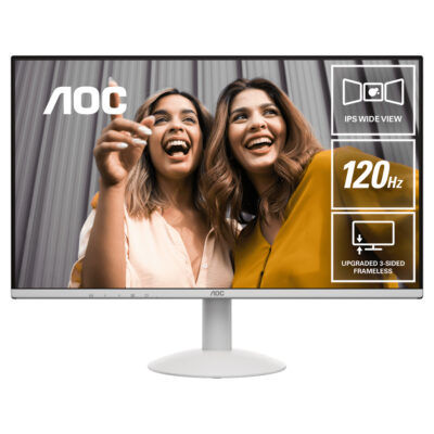 AOC 24B30H3/BW FHD 120Hz Adaptive Sync IPS 23.8in Monitor White