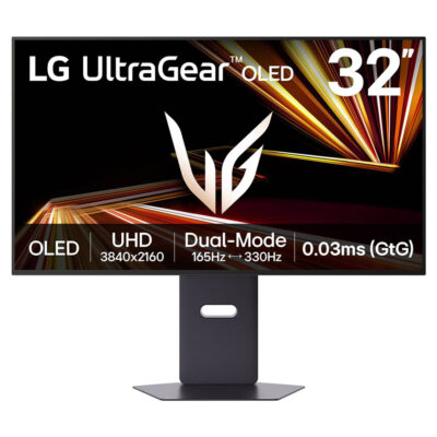 LG UltraGear 32GX850A-B Dual Mode G-Sync HDR OLED 31.5in Monitor