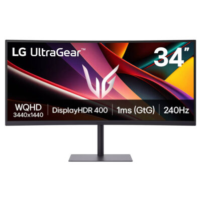 LG UltraGear 34G630A-B G6 WQHD 240Hz FreeSync HDR Curved 34in Monitor