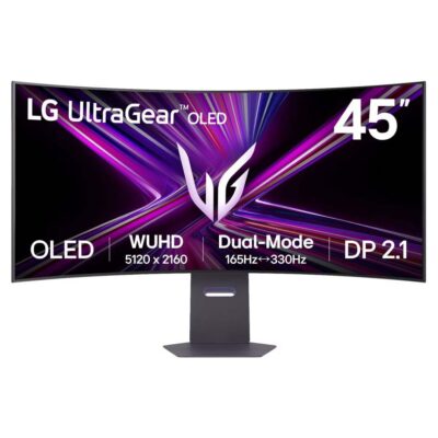 LG UltraGear 45GX950A-B Dual-Mode G-Sync OLED Curved 45in Monitor