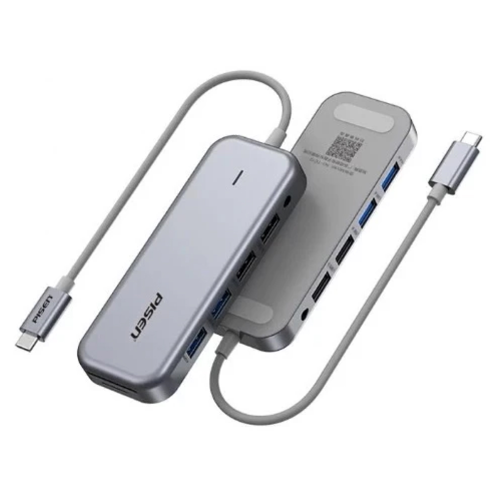 Pisen 11-in-1 Multi Functional USB-C Multi Port Docking Station