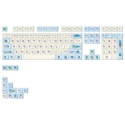 Akko Lemon Bear Keycap Set 122-Key