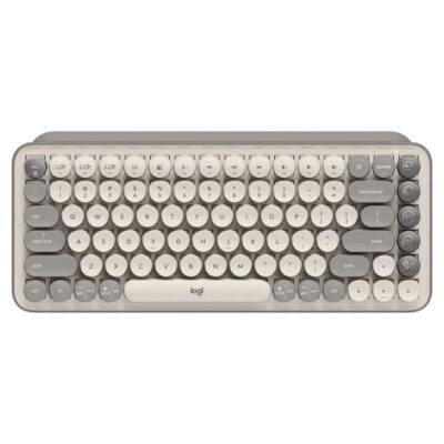 Logitech POP Keys Wireless Mechanical Keyboard Mist Sand
