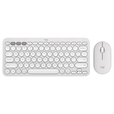 Logitech Pebble 2 Wireless Keyboard and Mouse White