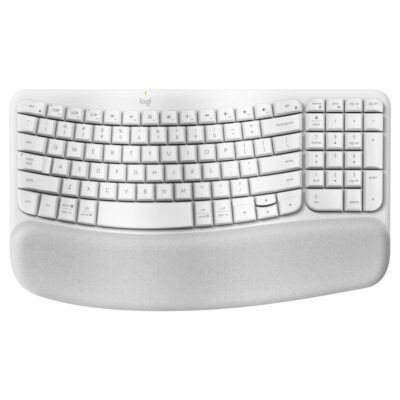 Logitech Wave Keys Wireless Ergonomic Keyboard White