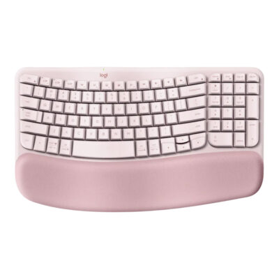 Logitech Wave Keys Wireless Ergonomic Keyboard Rose