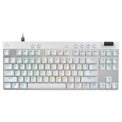 Logitech PRO X TKL Rapid Analog Gaming Keyboard White