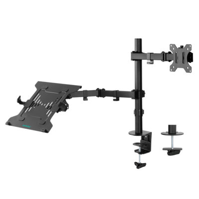 mbeat activiva Dual-Screen Monitor Arm with Laptop Holder