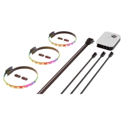 Hyte LS10 qRGB Light Strips 3 Pack with Nexus Portal NP50