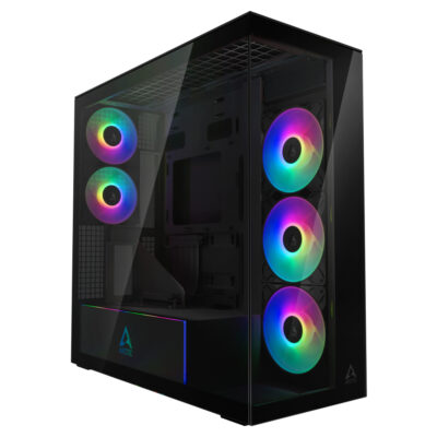 Arctic Xtender ARGB Premium E-ATX Vertical GPU Case Mirror Black