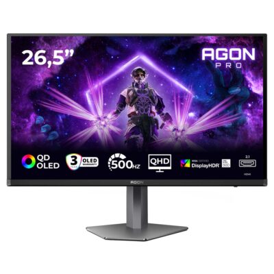 AOC AG276QKD2/75 QHD 500Hz AdaptiveSync QD-OLED 26.5in Monitor