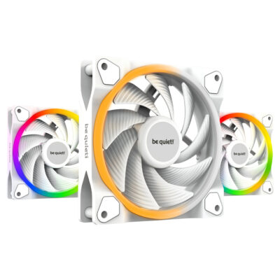 Be Quiet! Light Wings ARGB 120mm PWM Fan High Speed 3 Pack White