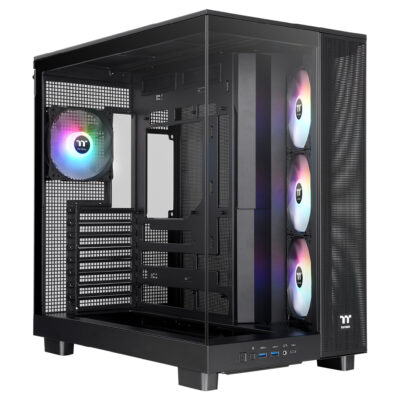 Thermaltake View 380 XL Tempered Glass ARGB Mid Tower Case Black