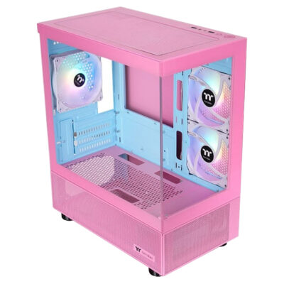 Thermaltake View 170 Tempered Glass ARGB Micro ATX Case Bubble Pink