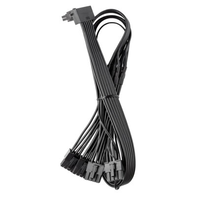 CableMod Basics C 12V-2×6 90 Deg for Corsair Variant A Quad 8-pin Black