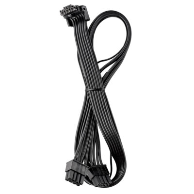 CableMod Basics RT 12V-2×6 90 Deg Cable for ASUS, Seasonic & Phanteks Variant B Black