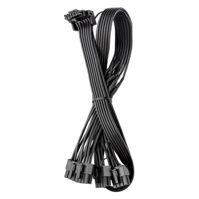 CableMod Basics RT 12V-2×6 90 Deg Cable for ASUS, Seasonic & Phanteks Variant B Black