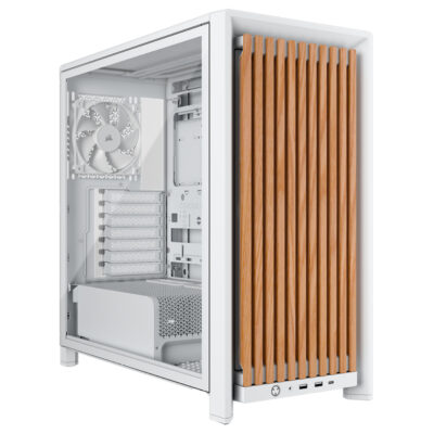 Corsair Frame 4000D Wood RS Modular Mid Tower Case White/Oak