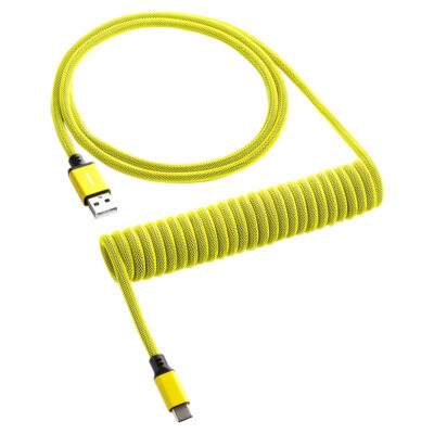 CableMod Classic Coiled Keyboard Cable Dominator Yellow