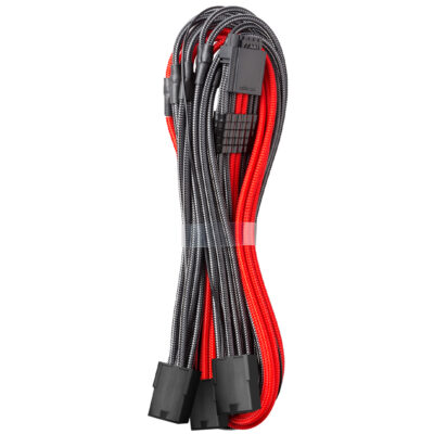 CableMod ModMesh 12V-2×6 Extension Triple 8-Pin Black Red