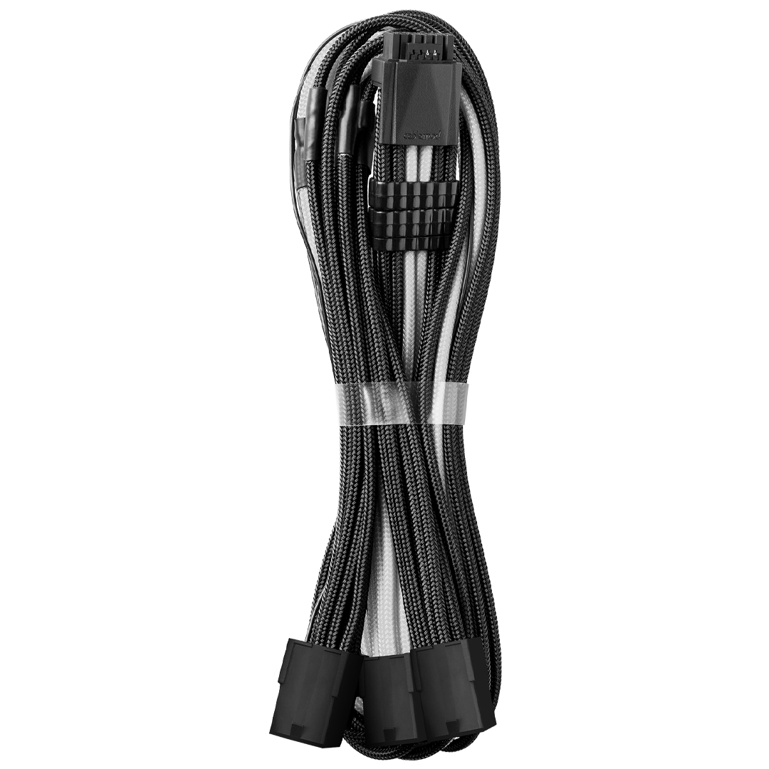CableMod ModMesh 12V-2×6 Extension Triple 8-Pin Black White