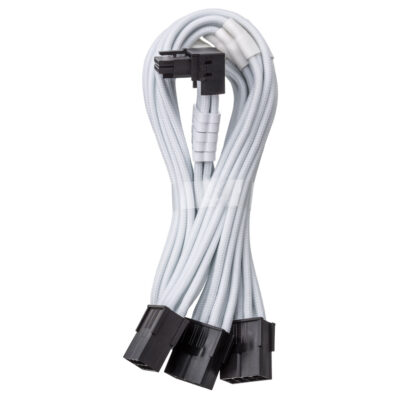 CableMod Pro ModFlex 12V-2×6 90 Deg PCIe Extension Variant A Triple 8-pin White
