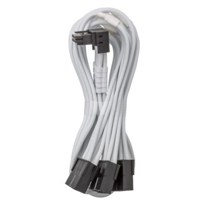 CableMod Pro ModMesh 12V-2×6 90 Deg PCIe Extension Variant A Triple 8-pin White