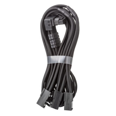 CableMod Pro ModMesh 12V-2×6 90 Deg PCIe Extension Variant B Triple 8-pin Black