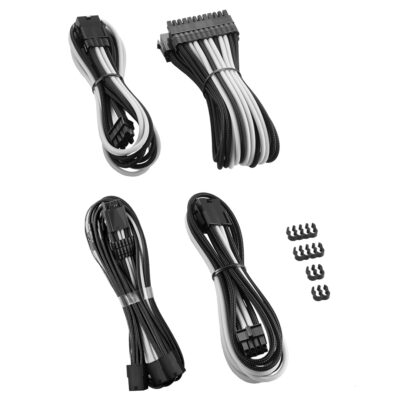 CableMod Pro ModMesh 12V-2×6 Cable Extension Kit Black White