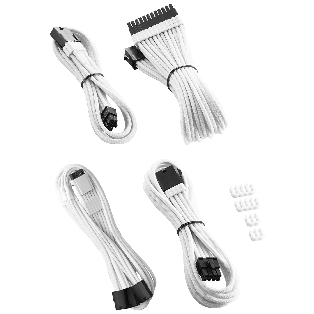 CableMod Pro ModMesh 12V-2×6 Cable Extension Kit White