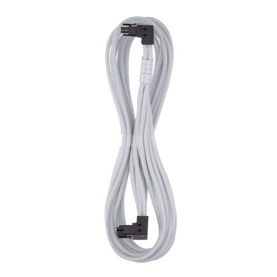 CableMod ModMesh 12V-2×6 90 Deg PCIe Cable for Corsair Type 5 RMx Shift Variant A White