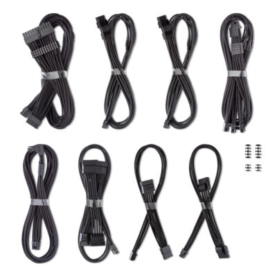CableMod C-Series Pro ModMesh 12V-2×6 Cable Kit for Corsair RMx Shift Black