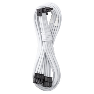 CableMod E-Series Pro ModMesh 12V-2×6 90 Deg. Dual 8-Pin White