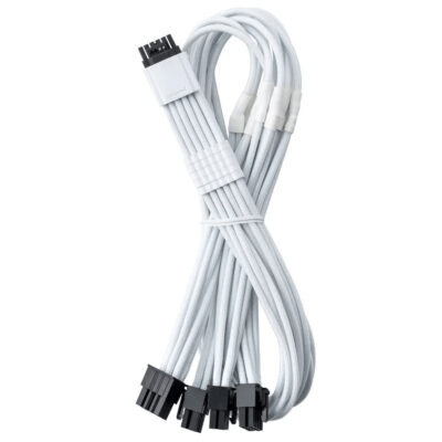 CableMod ModFlex 12V-2×6 PCIe Cable for EVGA G/G+/P/ P+/T Quad 8-pin White