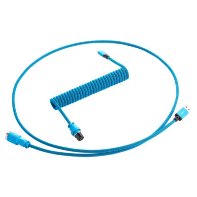 CableMod Pro Coiled Keyboard Cable Spectrum Blue