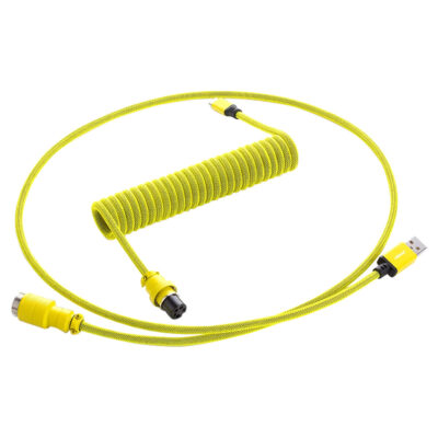 CableMod Pro Coiled Keyboard Cable Dominator Yellow