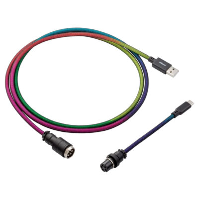 CableMod Pro Straight Keyboard Cable Dark Rainbow