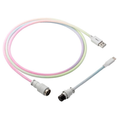 CableMod Pro Straight Keyboard Cable Pastel Rainbow