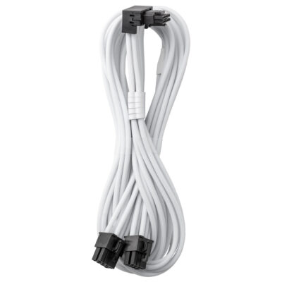 CableMod RT-Series Pro ModMesh 12V-2×6 90 Deg. Dual 8-Pin White