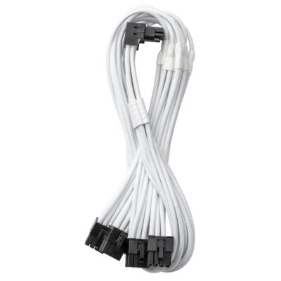CableMod ModFlex 12V-2×6 90 Deg PCIe Cable for ASUS, Seasonic & Phanteks Variant A White