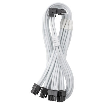 CableMod ModFlex 12V-2×6 90 Deg PCIe Cable for ASUS, Seasonic & Phanteks Variant B White