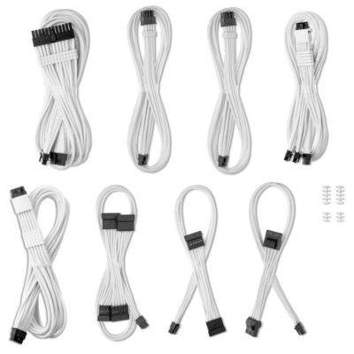 CableMod ModFlex 12V-2×6 Cable Kit for ASUS, Seasonic & Phanteks White