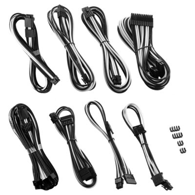 CableMod ModMesh 12V-2×6 Dual Cable Kit for ASUS and Seasonic Black/ White