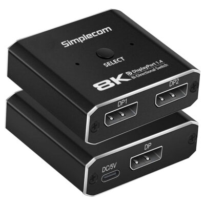 Simplecom CM202 Bi-Directional 2 Way DisplayPort Switch
