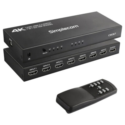 Simplecom CM317 7-Port HDMI 2.0 Switch with Remote