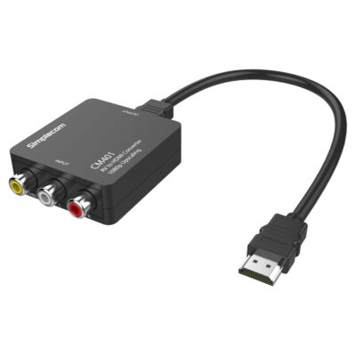 Simplecom CM401 Composite AV CVBS 3RCA to HDMI Video Converter