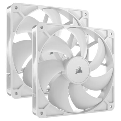 Corsair RS140 140mm PWM Fans Dual Pack White