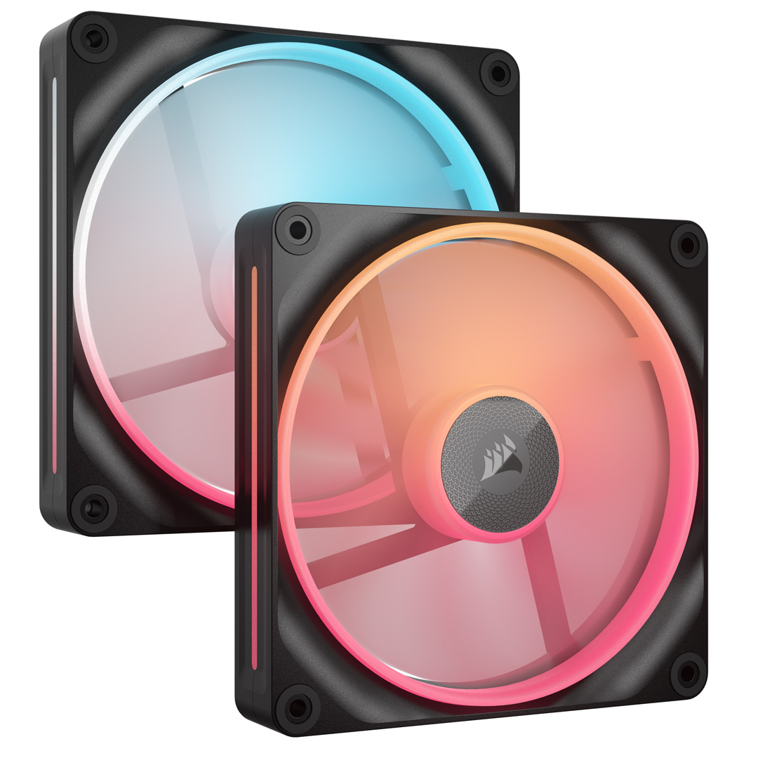 Corsair iCUE Link LX140-R RGB 140mm Dual Reverse Fan Kit Black